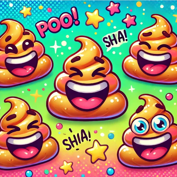 laughing poo